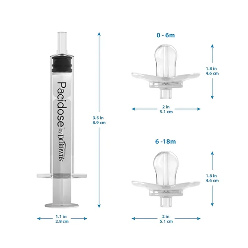 Vista 12 de Dr. Brown's Dispensador de medicina líquida del pacidosos del Dr. Brown con jeringa oral, 2 pk