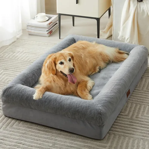 Vista 10 de BFPETHOME Camas para perros pequeños, cama lavable para perros con lados, camas ortopédicas de tamaño pequeño con funda extraíble y cama impermeable