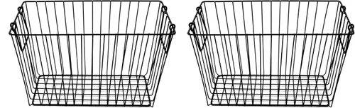 Vista 5 de G.E.T. Cesta de condimentos de hierro resistente, 10" x 6.9" x 9" Gris