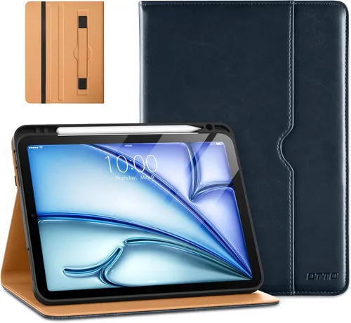 DTTO Funda para iPad Air de 11 pulgadas M3M2 (20252024), iPad Air de 5 4 Generación (20222020), Funda Folio de Negocios de Cuero Premium con