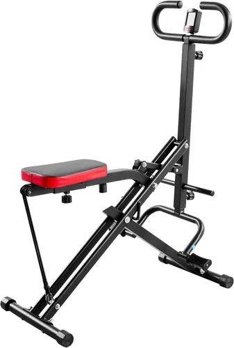 Vista 9 de VEVOR Squat Machine, Deep Squat Rowing Machine for Home, Easy Setup & Foldable Exercise Equipment, Glute Trainer Machine with 2/3 High-Strength