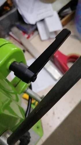 Vista 7 de Othmro 1 manija de palanca de sujeción con rosca M10, palanca de trinquete de botón de aleación de aluminio, mango de bloqueo ajustable con perno