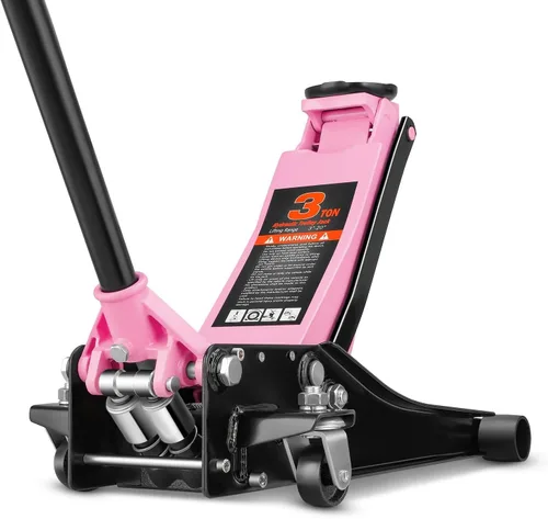 Vista 13 de Auto Dynasty Gato de piso de perfil bajo de 3 toneladas, gato hidráulico de acero resistente para automóvil con bomba de elevación rápida