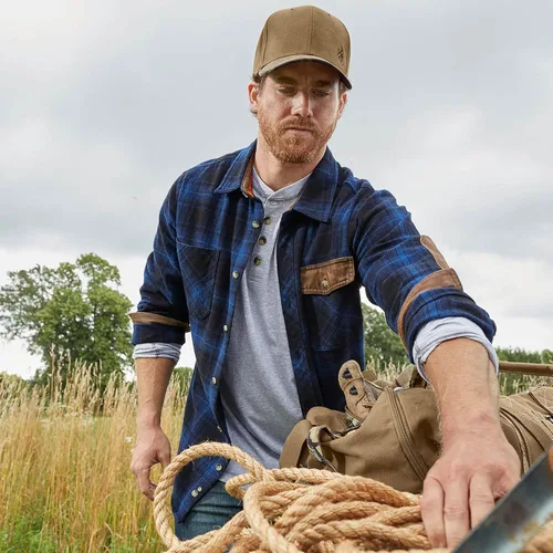 Vista 4 de Legendary Whitetails - Camisa para hombre, tejida y pesada, de estilo portuario