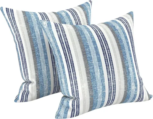 Vista 168 de LVTXIII - Juego de fundas para cojines de sofá o sillón de exteriores, para lumbar, no se decoloran, 2 unidades de 12" x 20", con relleno, estampado