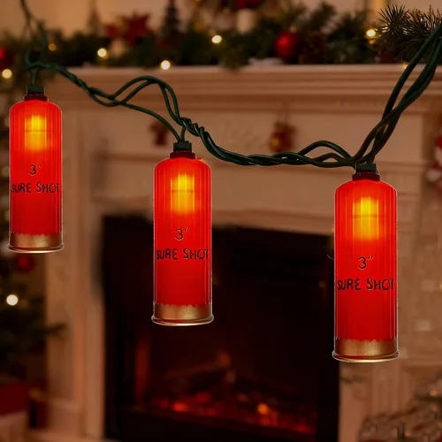 Vista 8 de 8.5Ft Patriotic Red White Blue Star String Lights, 10 LED Plug in Connectable Fairy Lights for 4th of July Independence Day, Outdoor Waterproof Star