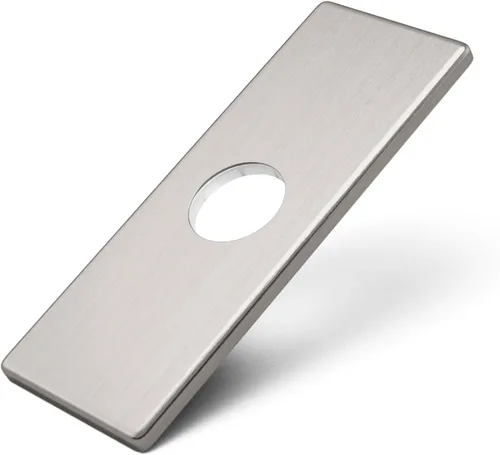 Vista 11 de Cubierta de orificio para fregadero de níquel cepillado de 6 pulgadas, placa de cubierta de orificio de 4 pulgadas, placa redonda para grifo