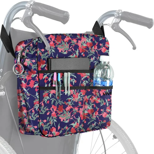Vista 10 de Bolsa de transporte Vive para andador, universal, para accesorios de sillas de ruedas, andadores, andadores con ruedas y sillas de transporte, que