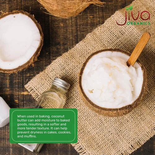 Vista 6 de Manteca de coco orgánica sin procesar, frasco de 16 onzas, de Jiva Organics