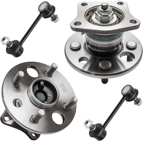 Vista 523 de Detroit Axle - Kit de cubos de rodamiento de rueda delantera de 6 piezas para Dodge Dart 2013-2016, Chrysler 200 2015-2017, 2 cojinetes de rueda