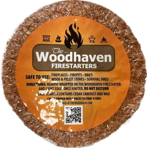 Woodhaven Firestarters de luz fácil – Fabricado con madera de cedro natural – Fabricado en los Estados Unidos – Ideal para iniciar fuegos,