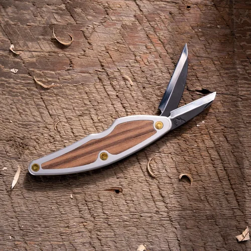 Vista 3 de Flexcut Pocket Jack para tallar 2.0, navaja estilo cuchillo de tallar de madera ligera con 4 cuchillas, fabricada en EE. UU. JKN289