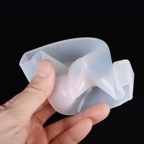 Vista 4 de uxcell Molde de alfabeto 3D para resina de silicona de 2.56 pulgadas, molde de letras S alfabeto mayúscula, molde de fundición epoxi