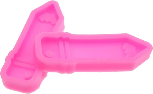 Vista 7 de Paquete de 6 moldes de silicona con forma de lápiz, llavero para hacer joyas, molde de arcilla polimérica, collar, resina epoxi, moldes de silicona