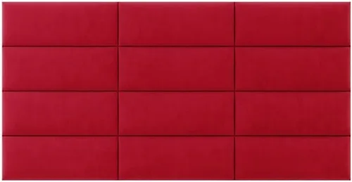 Vista 375 de Vänt - Paneles tapizados de cabecera para montar en la pared, diseño Isabelle, 60 x 23 pulgadas, configuración de 4 paneles individuales