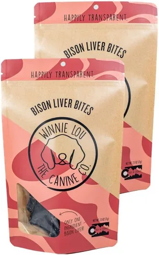 Vista 18 de Winnie Lou Bison Burger Jerky - Golosinas para perros, ingredientes limitados, grado humano, golosinas de entrenamiento para perros pequeños
