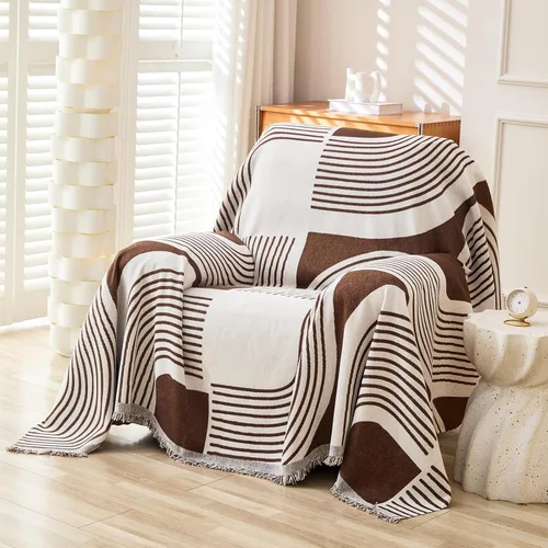 Vista 16 de Funda de felpilla apta para mascotas, lavable, reversible para sofá seccional, sofá biplaza, sofá esquinero, funda para futón