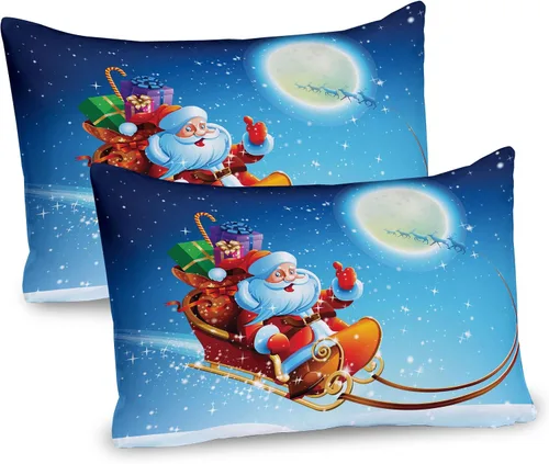 Vista 54 de Lunarable Juego de 2 fundas para almohada de otoño, tema vintage otoñal con estilo granja, ilustración de flores silvestres, artículo de cama