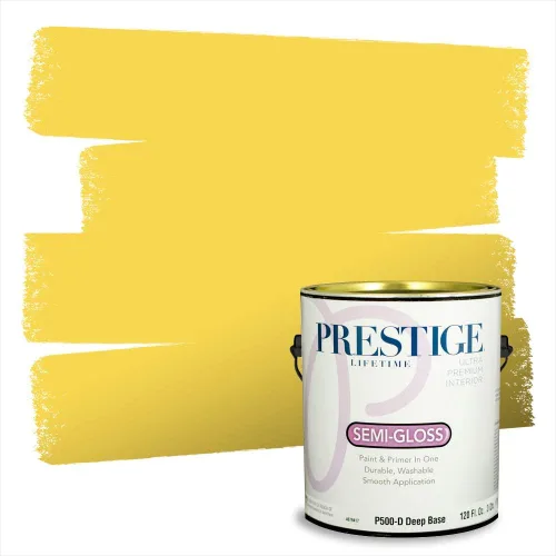 Vista 207 de PRESTIGE Pinturas de pintura exterior e imprimación en uno, 1 galón, plano, combinación comparable de Benjamin Moore* Pila de heno