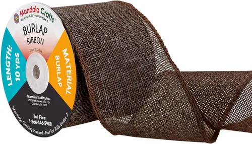 Vista 34 de Mandala Crafts Cinta de arpillera rosa con alambre de 1 pulgada de ancho para manualidades, rollo de 10 yardas de cinta rústica de arpillera