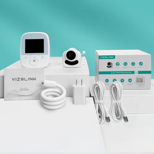 Vista 9 de Monitor de bebé con cámara y audio, monitor de bebé de video de 2.8 pulgadas con transmisión segura, sin WiFi, visión nocturna, sensor