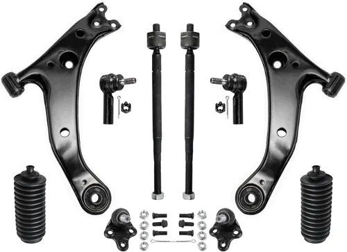 Vista 202 de Detroit Axle - Kit de suspensión de 10 piezas para Nissan Frontier Xterra Pathfinder 2005-2012, 4 brazos de control superiores inferiores
