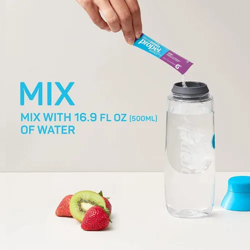 Vista 4 de Propel - Paquetes de polvo, paquete variado de 4 sabores con electrolitos, vitaminas y sin azúcar, (By Gsuila) (paquete de 20)