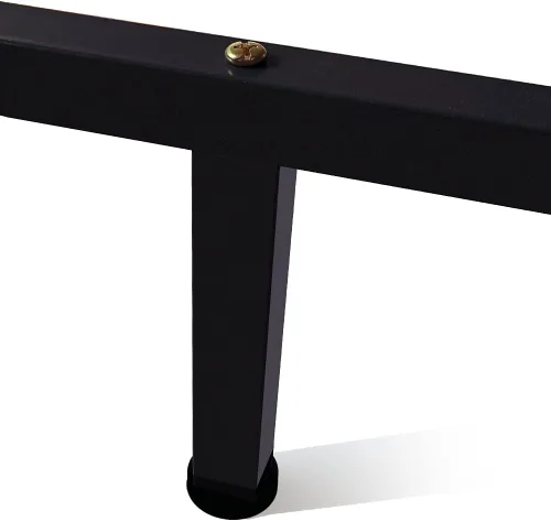 Vista 4 de Patas de soporte de metal para muebles, altura ajustable, marco central de cama resistente, soportes elevadores para plataforma Queen/King, piezas
