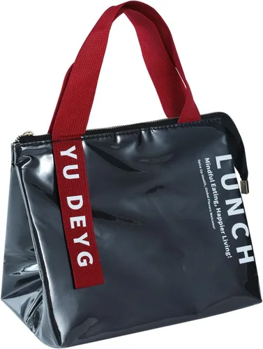 Lonchera para hombres y mujeres, duradera, creativa, plegable, aislada, pequeña, reutilizable, a prueba de fugas, simple, bolsa de almuerzo