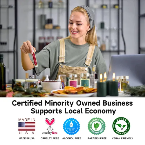 Vista 4 de Zoha Midnight Bloom Perfumes enrollables para mujeres y hombres Aceite de perfume floral sin alcohol Fragancia de larga duración