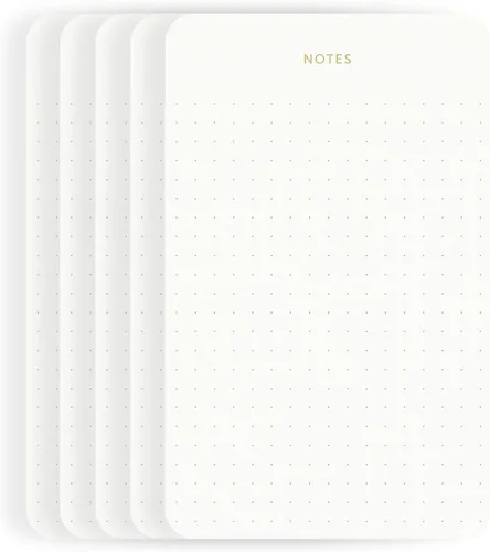 Vista 11 de Pinesman - Elegantes blocs de notas de escritorio para profesionales, blocs de notas para ejecutivos, minimalistas, con foil dorado, diseño