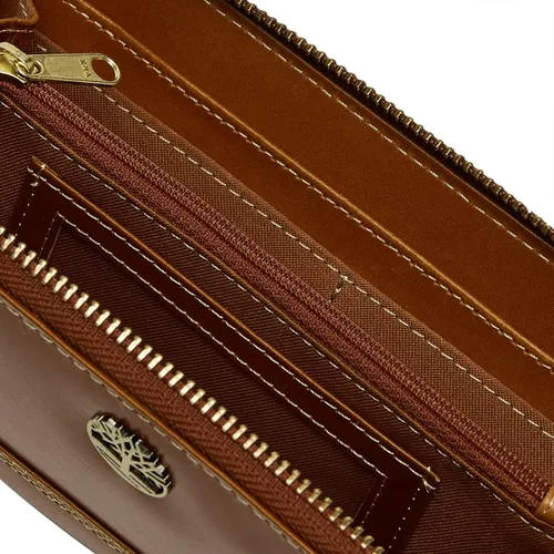 Vista 5 de Timberland Cartera de cuero RFID con cremallera alrededor de la cartera con correa para la muñeca