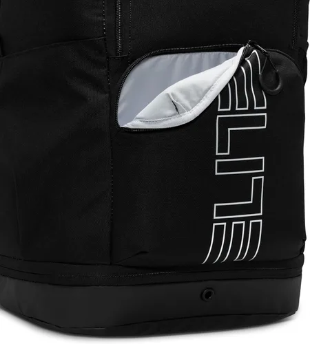 Vista 4 de Nike, Mochila Varsity Elite unisex (32L), negro/negro/plateado metálico, talla única