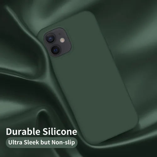 Vista 3 de Cordking Funda diseñada para iPhone 12, diseñada para iPhone 12 Pro, funda de teléfono de silicona a prueba de golpes