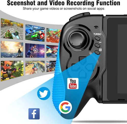Vista 8 de Controlador de interruptor para Nintendo SwitchOLED controlador de Joypad de una pieza de repuesto para Nintendo Switch Pro control remoto