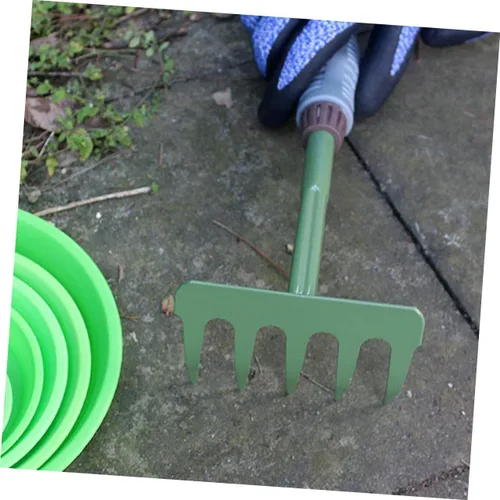 Vista 9 de KESYOO 1set Garden Shovel and Rake Gardening Tools for Soil Excavation Essential Gardening Accessories for Weeding and Planting