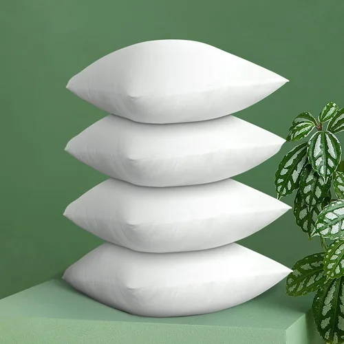 Vista 5 de Acanva Insertos de almohada cuadrados de alta calidad con relleno de microfibra, soporte lumbar relleno decorativo para sofá, cama, sofá y sillas
