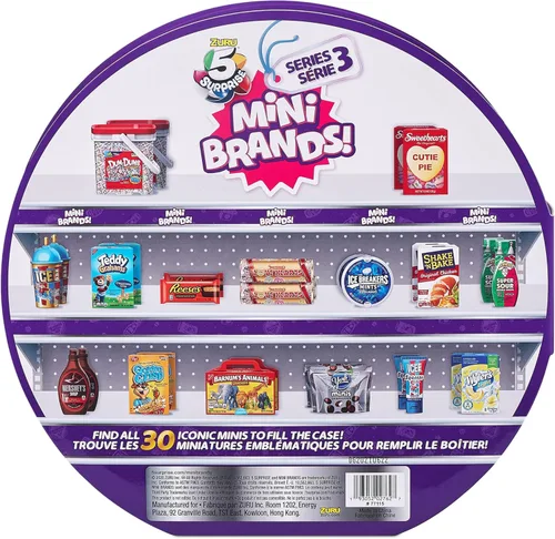 Vista 3 de 5 Surprise Mini Brands Series 3 - Estuche para coleccionista, almacena y exhibe 30 minis con 5 miniaturas exclusivas de ZURU, Multi