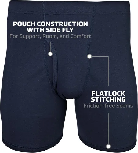 Vista 3 de Gildan Calzoncillos tipo bóxer con cintura cubierta para hombre, paquete múltiple