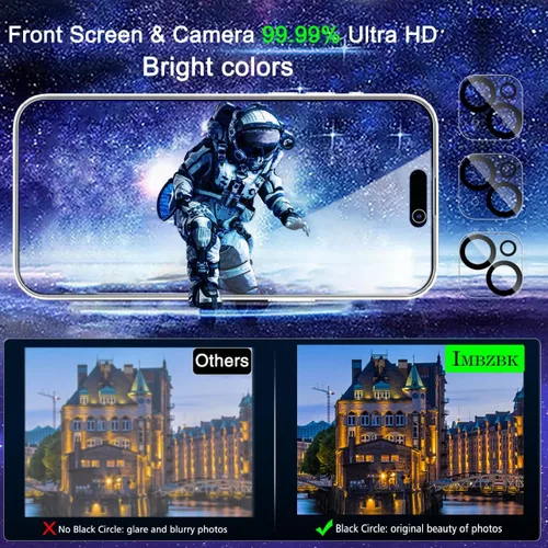 Vista 8 de IMBZBK [Eliminación automática de polvo] Protector de pantalla de privacidad para Google Pixel 10a [6.3 pulgadas] Accesorios privados antiespía