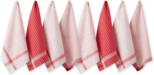 Vista 10 de DII Everyday Basic Collection - Juego de toallas de cocina tejidas, 20 x 28 pulgadas, berenjena, 8 piezas