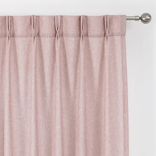 Vista 80 de Vision Home - Cortinas plisadas y semitraslúcidas con ganchos, mezcla de lino texturizado, filtran la luz, para sala, dormitorio, 2 paneles, 40 x 63
