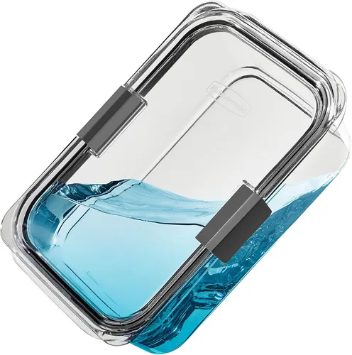 Vista 6 de Contenedor de almacenamiento de alimentos Rubbermaid Brilliance, plástico sin BPA, Mini, 0,5 tazas, 4 unidades, transparente, Transparente