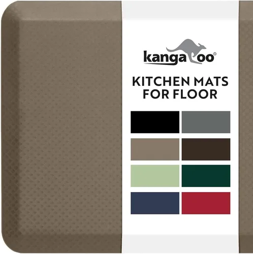 Kangaroo - Alfombrilla de cocina antifatiga de 1,9 cm (3/4 pulgadas), sin ftalatos, no tóxica, ergonómicamente diseñada para el suelo, alfombras