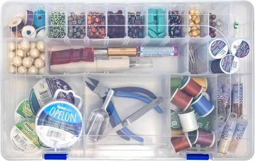 Vista 7 de Beadsmith Caja organizadora de plástico 14 x 9 x 1-7/8