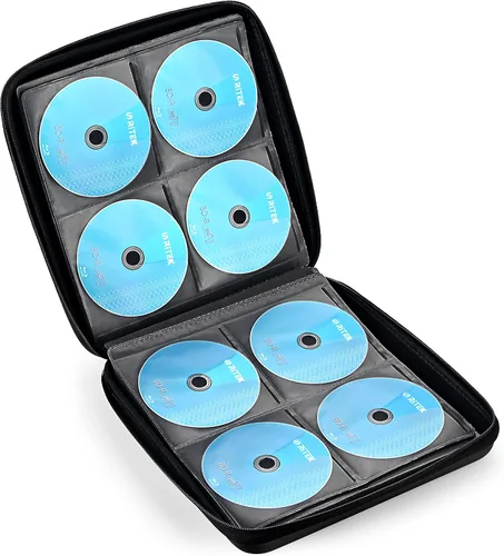 Vista 65 de Funda para DVD, estuche de CD EVA, organizador de almacenamiento, portátil, protector de DVD, soporte para billetera para coche