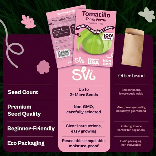 Vista 29 de SVI 550 Large Red Cherry Tomato Seeds (Solanum lycoperscium) – Cherry Tomatoes Seed Packets, Mini Tomatoes On The Vine – Heirloom Vegetable Seeds in