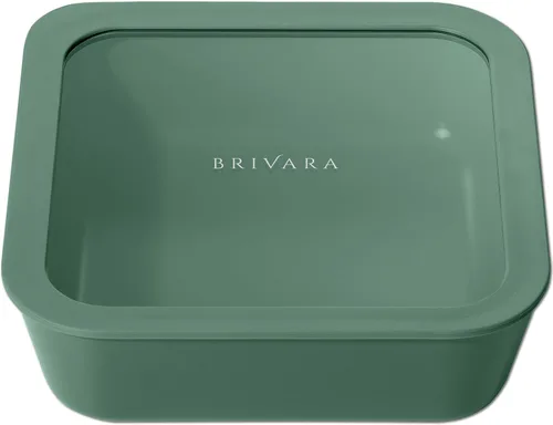 Vista 17 de Recipiente de almacenamiento de alimentos de vidrio recubierto de cerámica Sin PTFE, PFOA, PFAS y BPA Recipiente reutilizable no tóxico