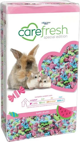 Vista 18 de Carefresh - Ropa de cama para mascotas de papel natural azul 99% libre de polvo para mascotas pequeñas con control de olores, 10 L