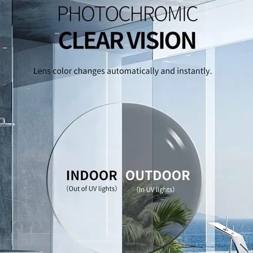 Vista 3 de SunRay Ultralight Photochromic Anti Blue Light Sunglasses for Men Women, Anti Glare, 100% UV Blocking Glasses